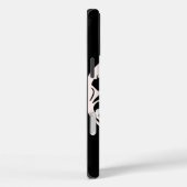 Witte fee op zwarte achtergrond Case-Mate iPhone case (Achterkant / Rechts)