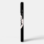 Witte fee op zwarte achtergrond Case-Mate iPhone case (Achterkant / Links)
