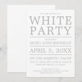 Witte Feest Kaart (Voorkant / Achterkant)