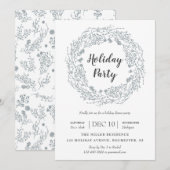 Witte feestdag kaart (Voorkant / Achterkant)