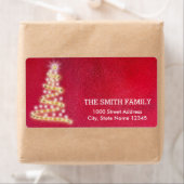 -witte feestdag rond kerstmis etiket (Insitu)