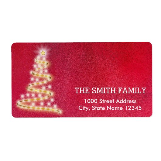 -witte feestdag rond kerstmis etiket (Voorkant)