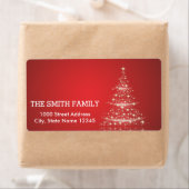 -witte feestdag rond kerstmis etiket (Insitu)