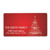 -witte feestdag rond kerstmis etiket (Voorkant)