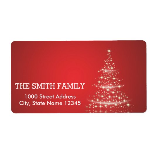 -witte feestdag rond kerstmis etiket (Voorkant)