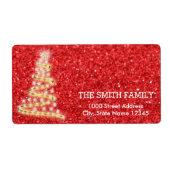 -witte feestdag rond kerstmis etiket (Voorkant)