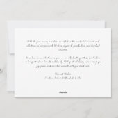 Witte Feestelijke Rode Boog Kerstvakantie Foto Feestdagenkaart (Achterkant)