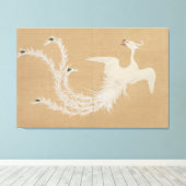 Witte Feniks Canvas Afdruk (Insitu (Houten vloer))