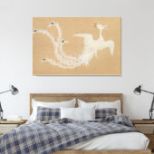 Witte Feniks Canvas Afdruk (Insitu (Slaapkamer))