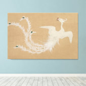 Witte Feniks Canvas Afdruk (Insitu (Houten vloer))