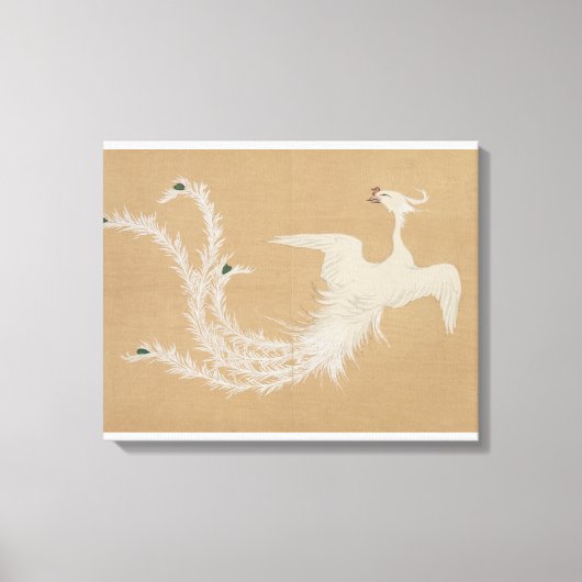 Witte Feniks Canvas Afdruk (Voorkant)