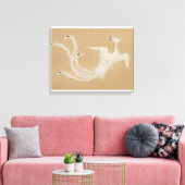 Witte Feniks Canvas Afdruk (Insitu (Woonkamer))