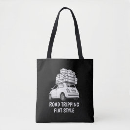 Witte Fiat Auto Tote Bag