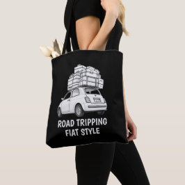 Witte Fiat Auto Tote Bag