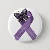 Witte fibromyalgie Button (Voorkant)