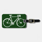 witte fiets bagagelabel (Voorkant horizontaal)