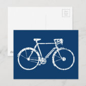 witte fiets briefkaart (Voorkant / Achterkant)