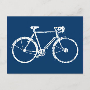 witte fiets briefkaart