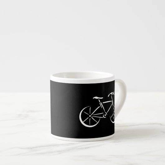 Witte Fiets Espresso Kop (Voorkant rechts)