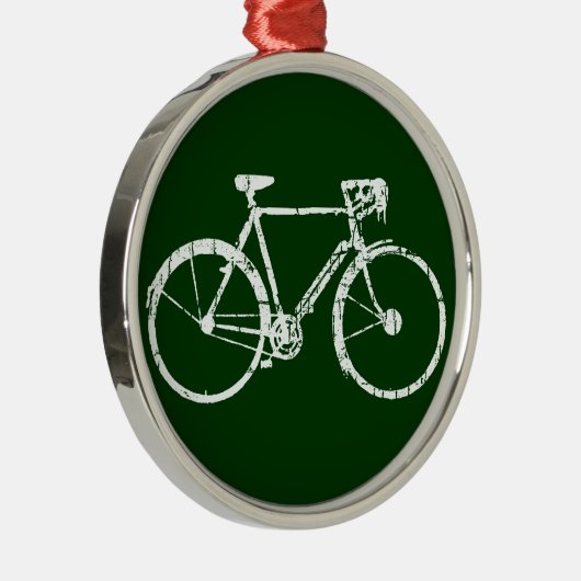 witte fiets metalen ornament (Rechts)