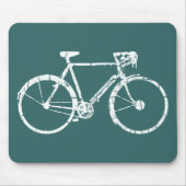 witte fiets muismat (Voorkant)