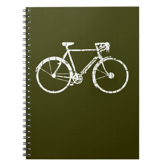 witte fiets notitieboek (Voorkant)