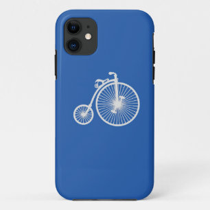 witte fiets op blauw iPhone5-Hoesje iPhone 11 Hoesje