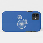  witte fiets op blauw iPhone5-Hoesje Case-Mate iPhone Case (Achterkant (horizontaal))