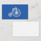 witte fiets op blauw visitekaartje (Voorkant / Achterkant)