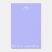 Witte fiets op Violet Post-it® Notes (Voorkant)