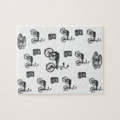  witte fiets puzzel (Horizontaal)