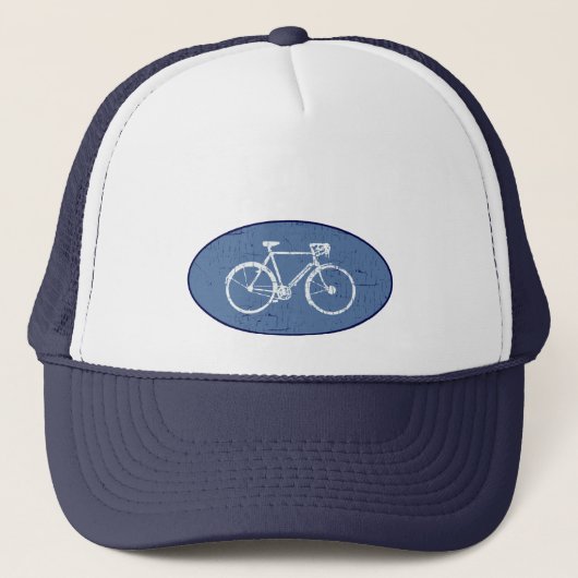 witte fiets trucker pet (Voorkant)