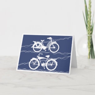 Witte fietsenkaart voor fietsen kaart