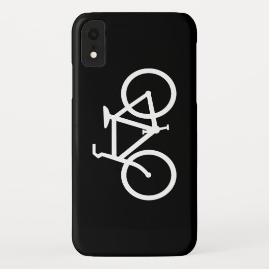 Witte fietsroute Case-Mate iPhone case (Achterkant)