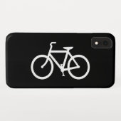 Witte fietsroute Case-Mate iPhone case (Achterkant (horizontaal))