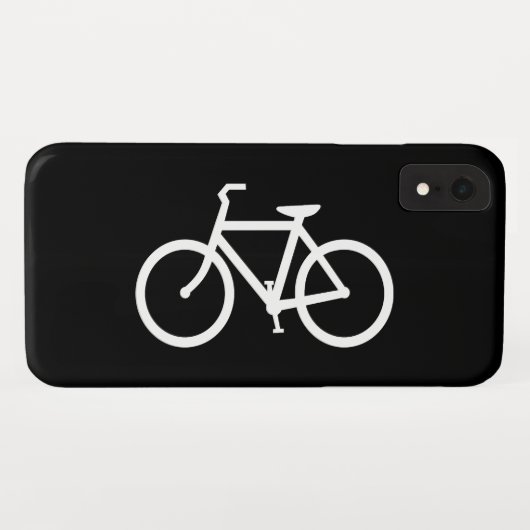 Witte Fietsroute Case-Mate iPhone Case (Achterkant (horizontaal))