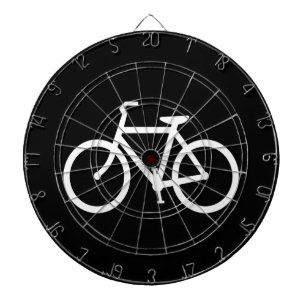 Witte fietsroute dartbord