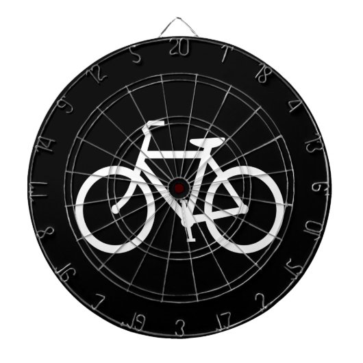 Witte fietsroute dartbord (Voorkant)