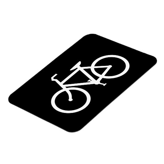 Witte fietsroute magneet (Linkerzijde)