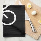 Witte fietsroute theedoek (Quarter Fold)