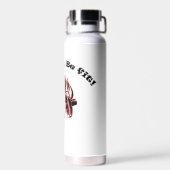 Witte fitness waterfles (Achterkant)