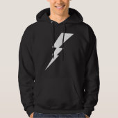 Witte Flash-bliksembolt Hoodie (Voorkant)