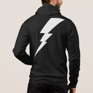 Witte Flash-bliksembolt Hoodie