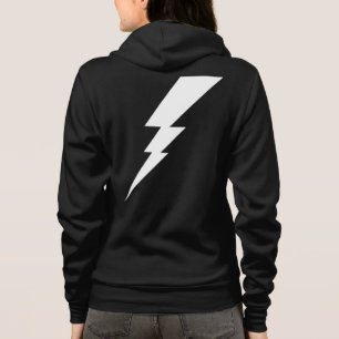 Witte Flash-bliksembolt Hoodie
