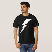 Witte Flash-bliksembolt T-shirt (Voorkant volledig)
