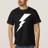 Witte Flash-bliksembolt T-shirt (Voorkant)