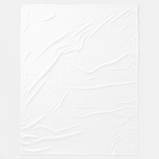 Witte fleece deken (Voorkant)