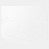 Witte fleece deken (Voorkant (Horizontaal))