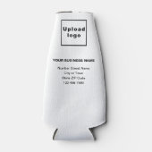 Witte fles voor bedrijfsmerk flesjeskoeler (Voorkant)