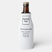 Witte fles voor bedrijfsmerk flesjeskoeler (Fles Voorkant)